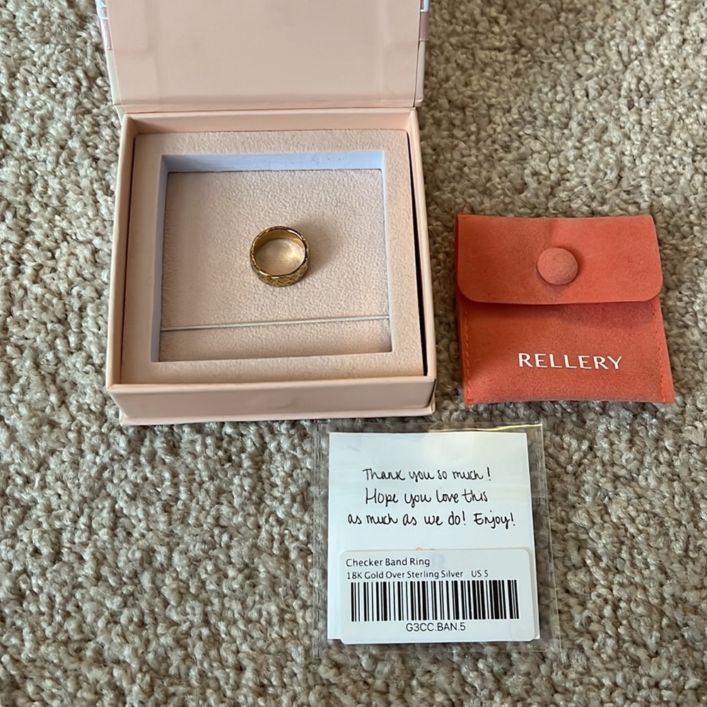 Rellery Checker Band Ring